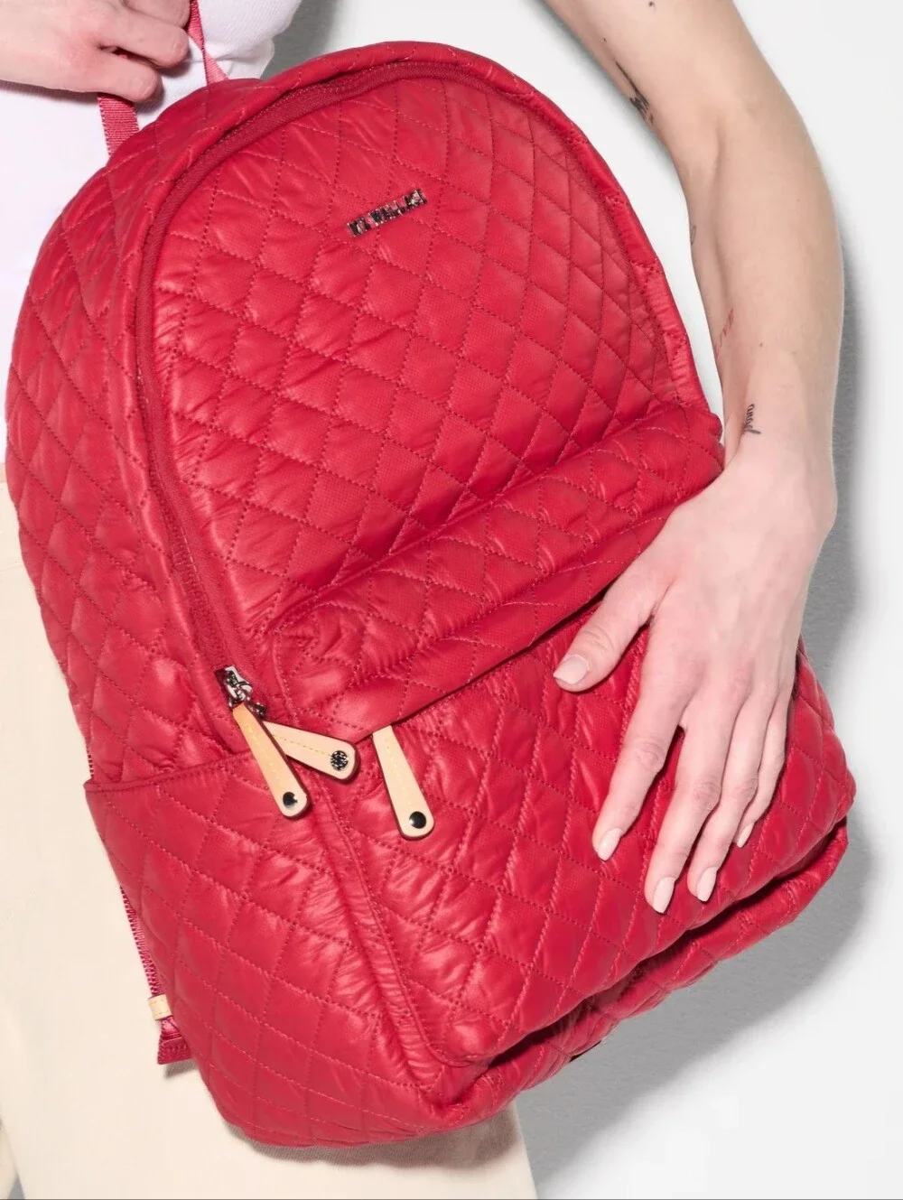 Mz Wallace Metro Backpack Red Apple Nwt